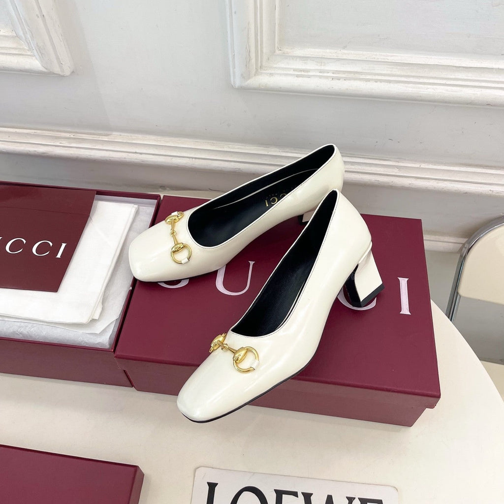 GG 26s Signora Pump 5.5cm White Leather 640311
