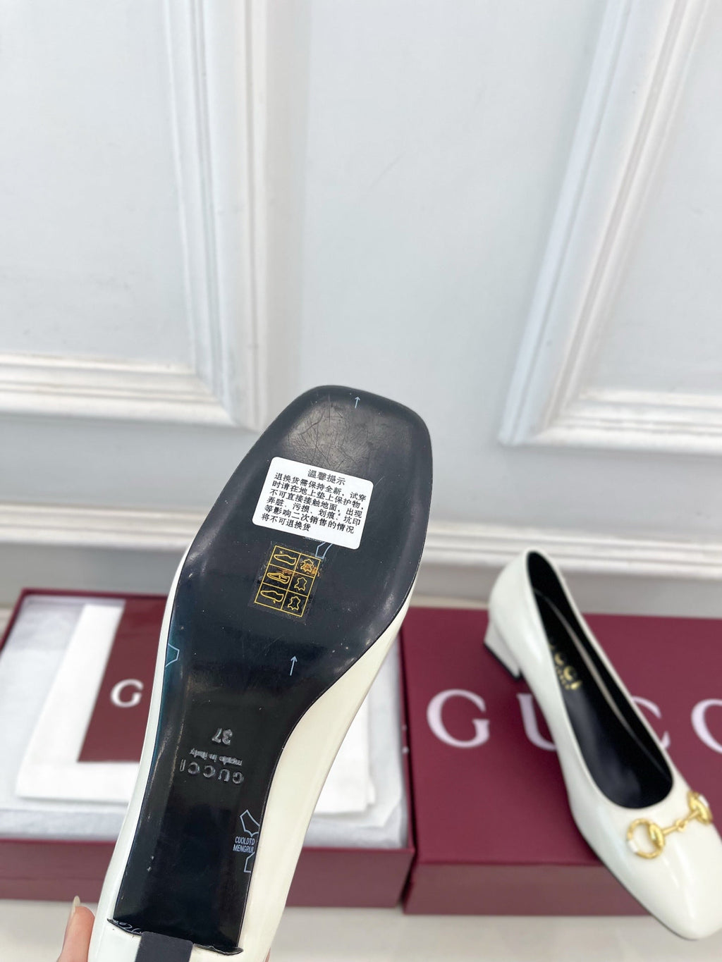 GG 26s Signora Pump 5.5cm White Leather 640311