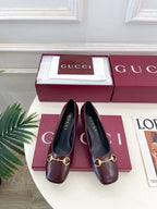GG 26s Signora Pump 5.5cm Burgundy Leather 640312