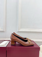 GG 26s Signora Pump 5.5cm Brown Leather 640313