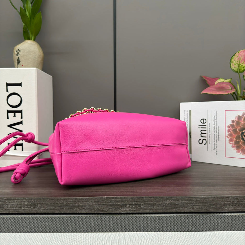Loewe Flamenco Purse 30 Pink Lambskin Ghw