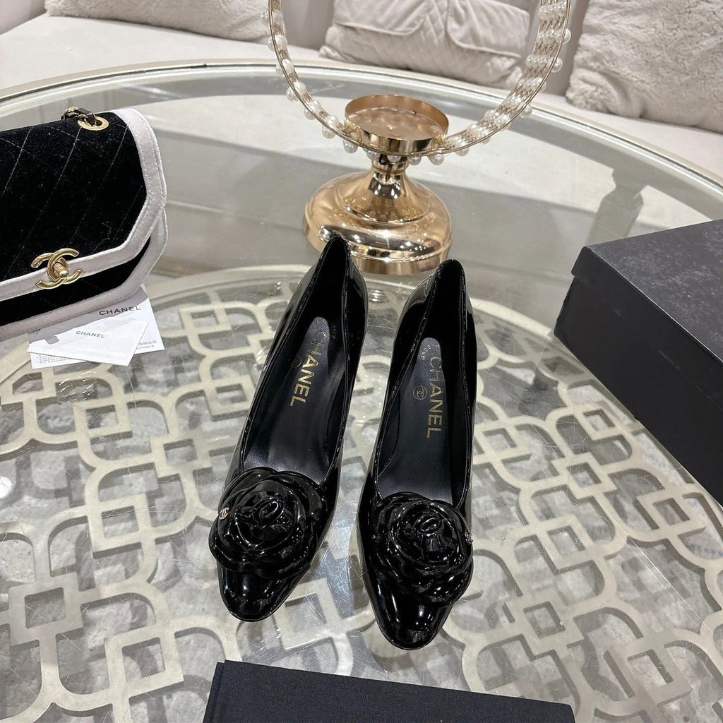 CC 26s High Heels Pump 85 Black Patent Leather 627005