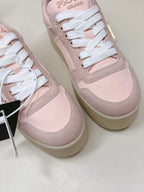 PRA 2026S Platform Sneakers 50 Pink Suede Cowhide 663494