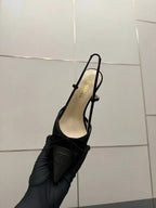 CC 26s Slingback 65 Black Suede Cowhide 651326