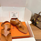HM 26ss Thong Sandal Brown Calfskin 638405