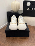 CC 26s Casual Sneaker Beige White Canvas Leather 183589