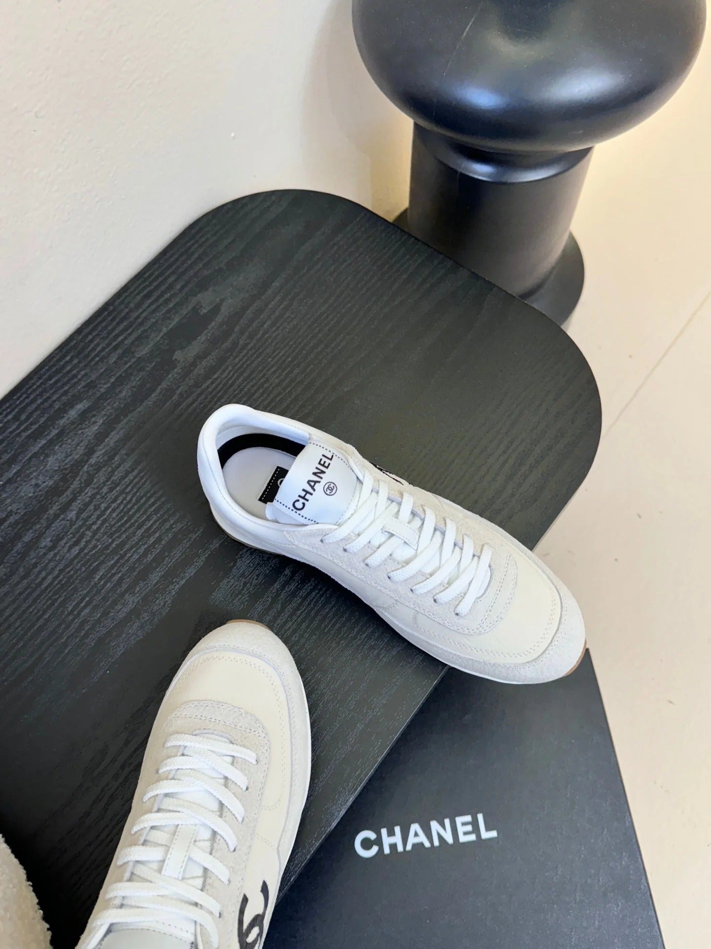 CC 26s Platform Sneakers White Sheepskin 627225