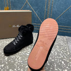 LP WINTER NUAGES HIGH SNEAKERS BLACK LAMBSKIN