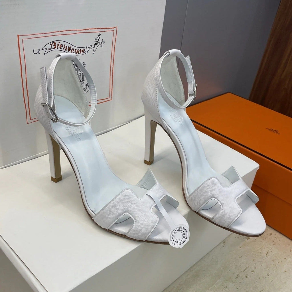 HM 26ss High Heel Sandals 105 White Cowhide 607125