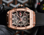 Hublot Spirit of Big Bang Rose Gold 42mm Watch Black Strap
