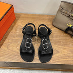 HM 26ss Sandals Black   Leather 638533