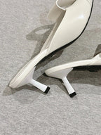 PRA 2026S High Heel Mule 65 White Sheepskin 657672