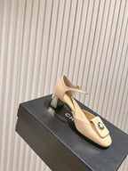 CC 26s Mary Jane Sandals 65 Beige Sheepskin 658473