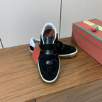 LP 26SS Velcro-strap Men Sneaker Black Suede Leather 585748