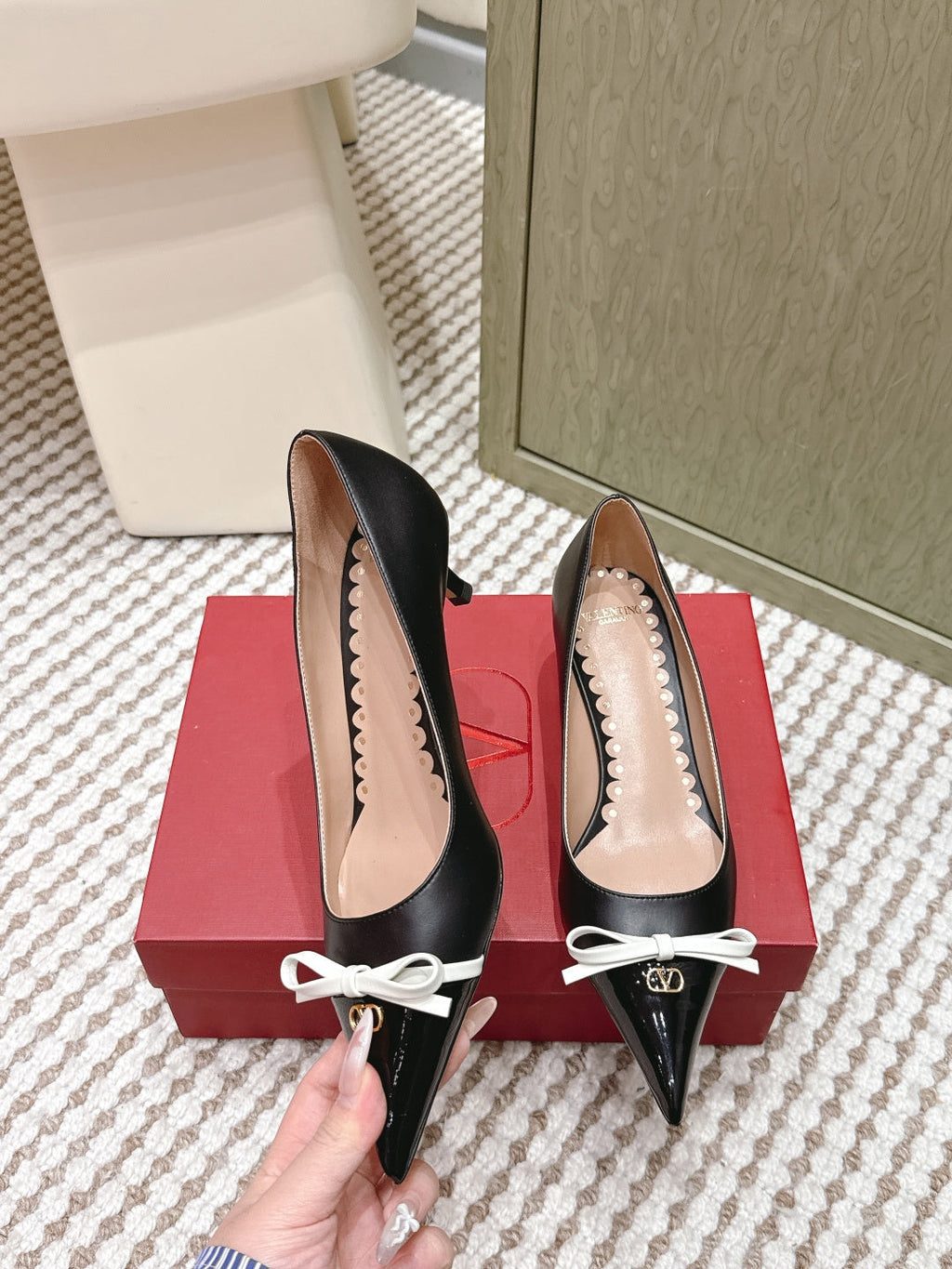 VT 26s Pump 45 Black   Leather 612251
