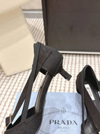 PRA 2026S High Heel Pump 45 Black Canvas 658334