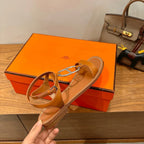 HM 26ss Sandals Camel Brown   Leather 638534
