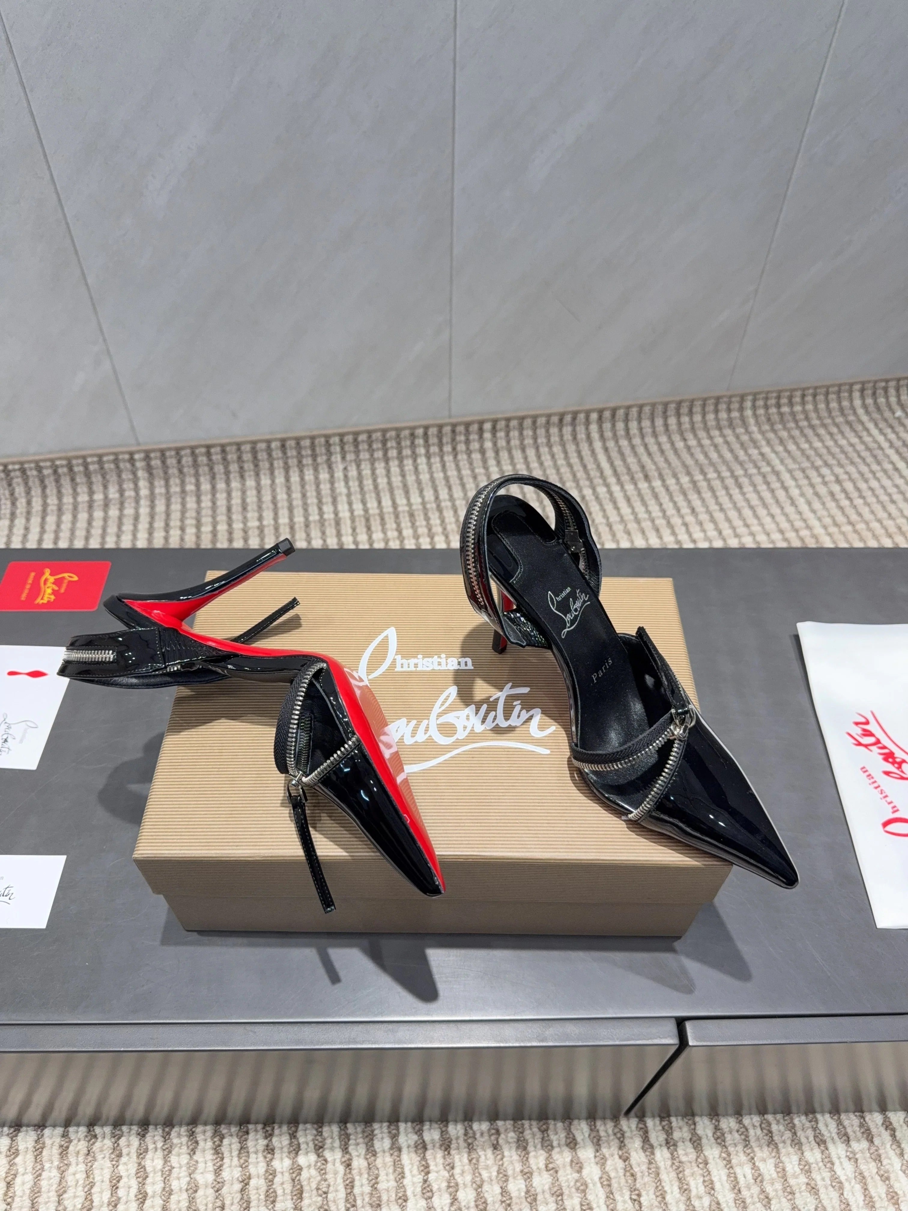 CL 26SS Slingback 100 Black Patent Leather 613787