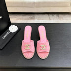 CC 2026 Wedge Sandals 65 Pink Suede 667768