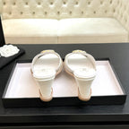 CC 2026 Wedge Sandals 65 White Lambskin 667771