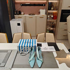 PRA 26S High Heel Pump 70 Baby Blue Suede 630565