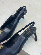 CL 26 Slingback Pumps Triomphe Logo 65mm Leather 762631
