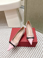 VT 26s Pump 45 Beige Pink Genuine Leather 612250