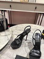 CL 2026 Rosalie Alta 150mm Sandal Black Leather 272350