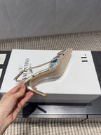 VT 26s Slingback 80 Multicolor Metallic Snake Skin 613876