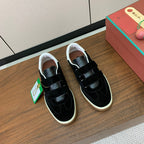 LP 26SS Velcro-strap Men Sneaker Black Suede Leather 585748