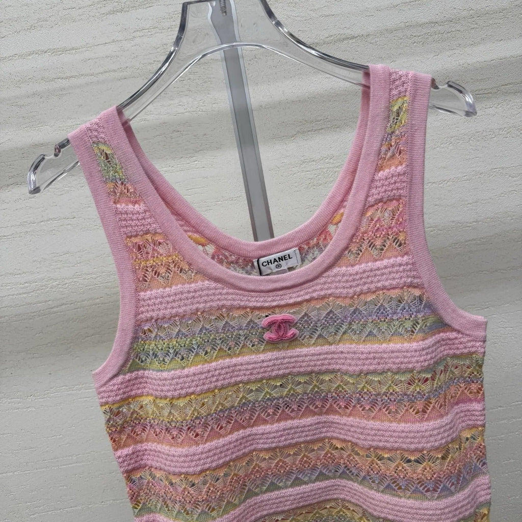 Chanel 2026 Crew Neck Vest Wool Acrylic 356917