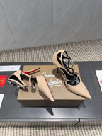 CL 26SS High Heel Pump 100 Beige Patent Leather 613872