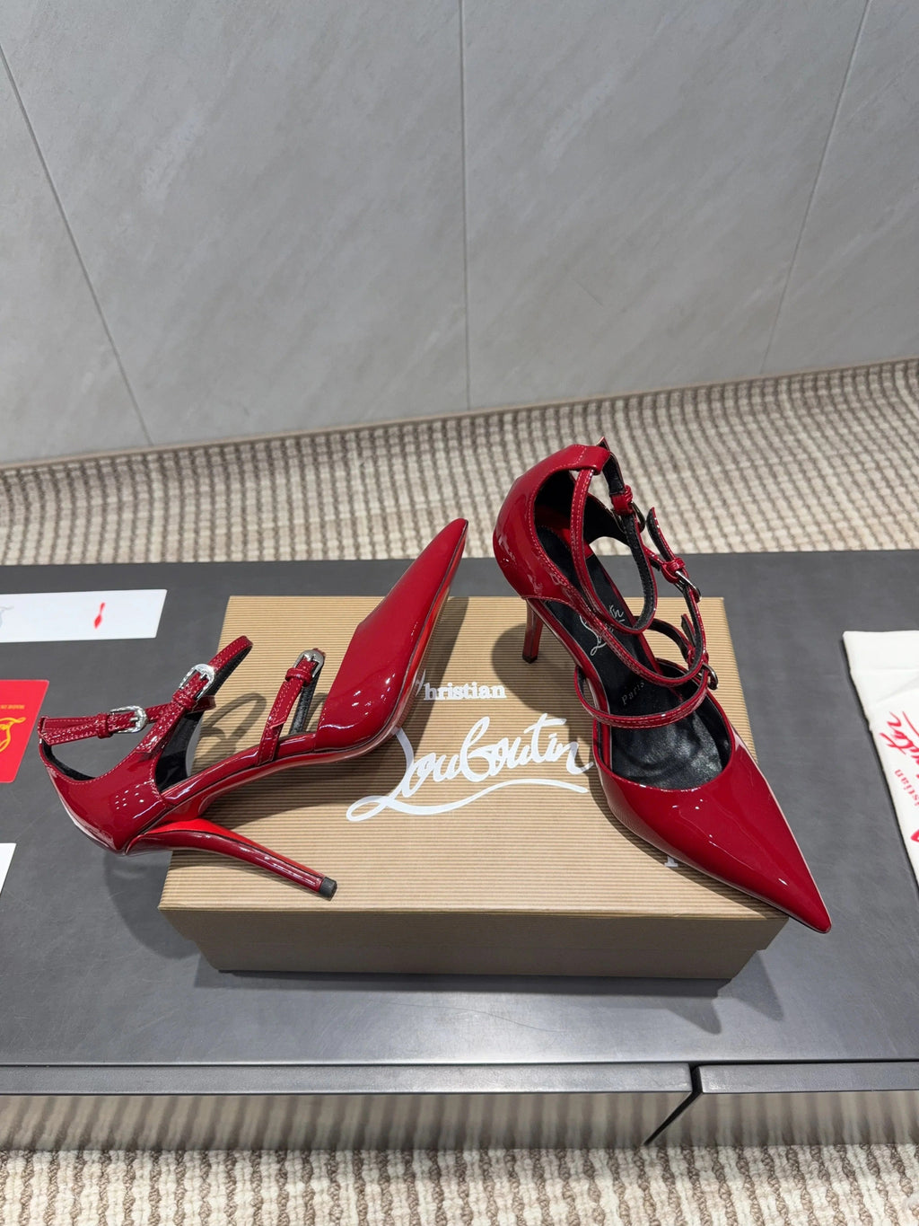CL 26SS High Heel Pump 100 Red Patent Leather 613871