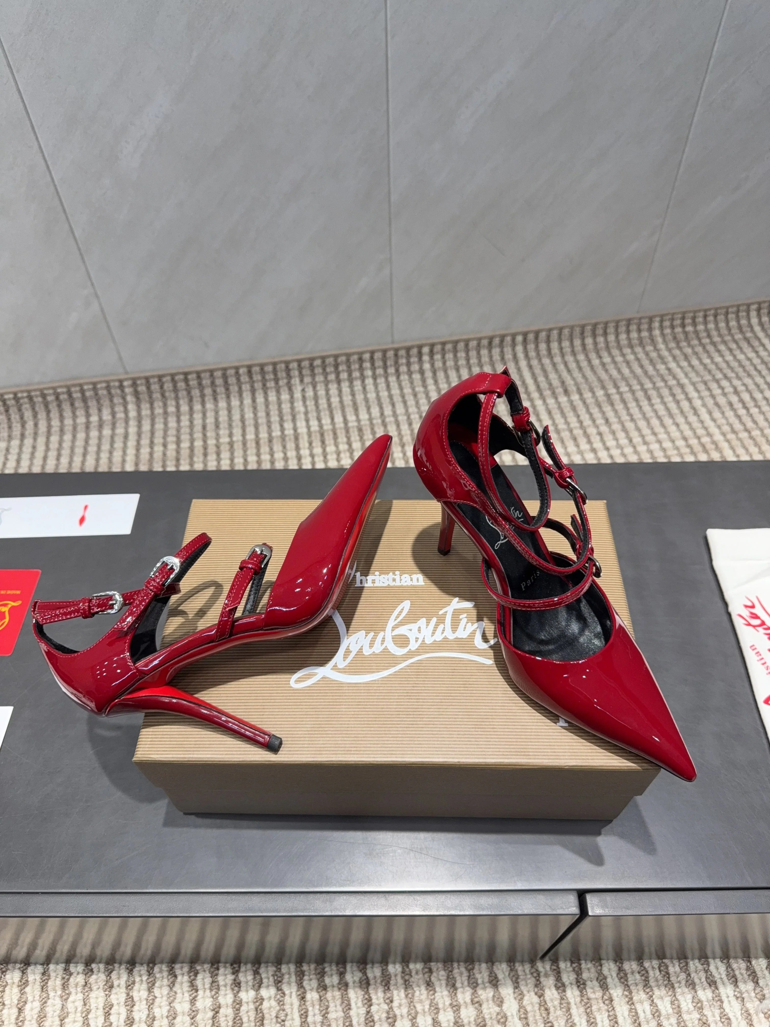 CL 26SS High Heel Pump 100 Red Patent Leather 613871