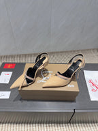 CL 26SS Slingback 100 Beige Patent Leather 613790