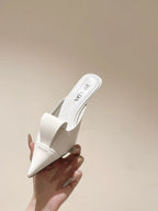 PRA 2026S High Heel Mule 65 White Sheepskin 657672