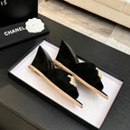 CC 2026 Wedge Sandals 65 Black Suede 667770