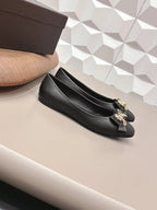 CC 26s Ballet Flats Black Sheepskin 650290