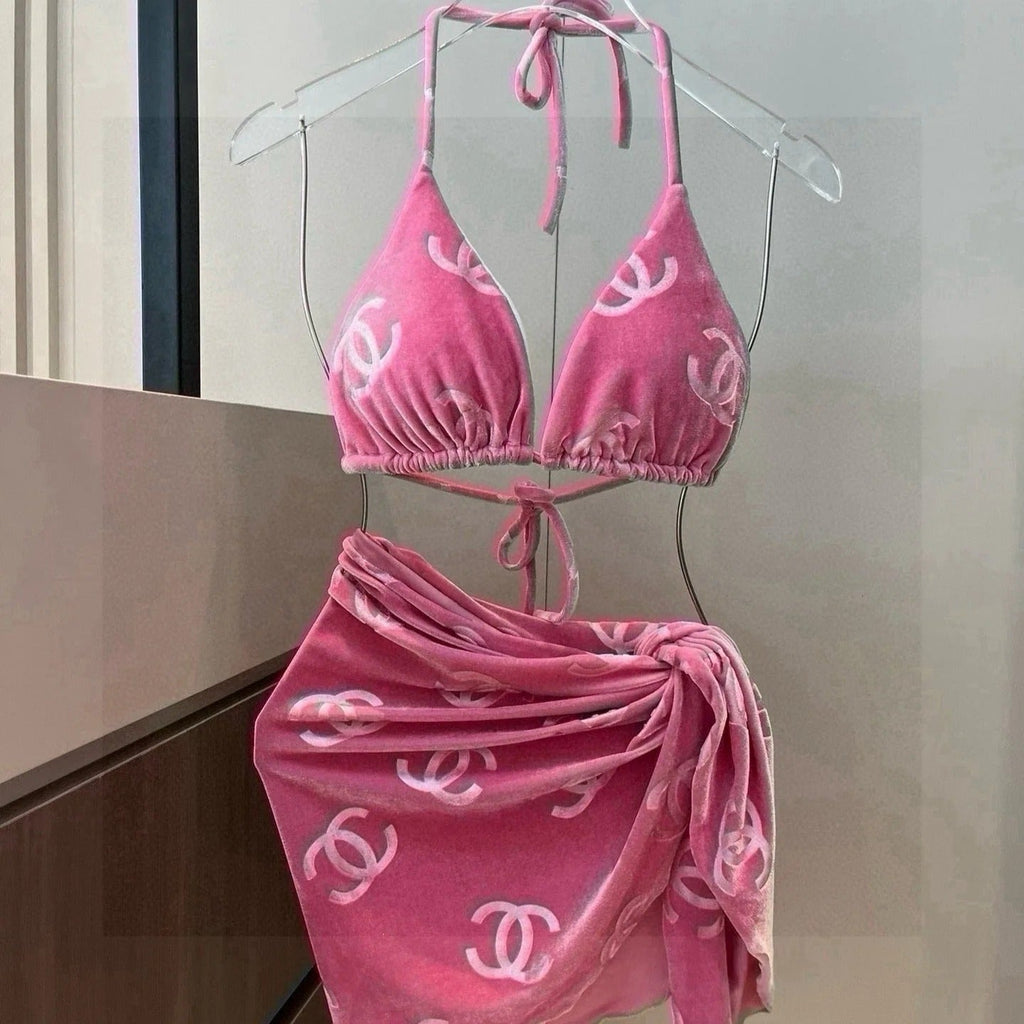 CC BIKINI SWIMSUIT SET IN PINK 624523