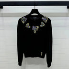 CHANEL SEQUIN CAMELLIA PULLOVER 274882