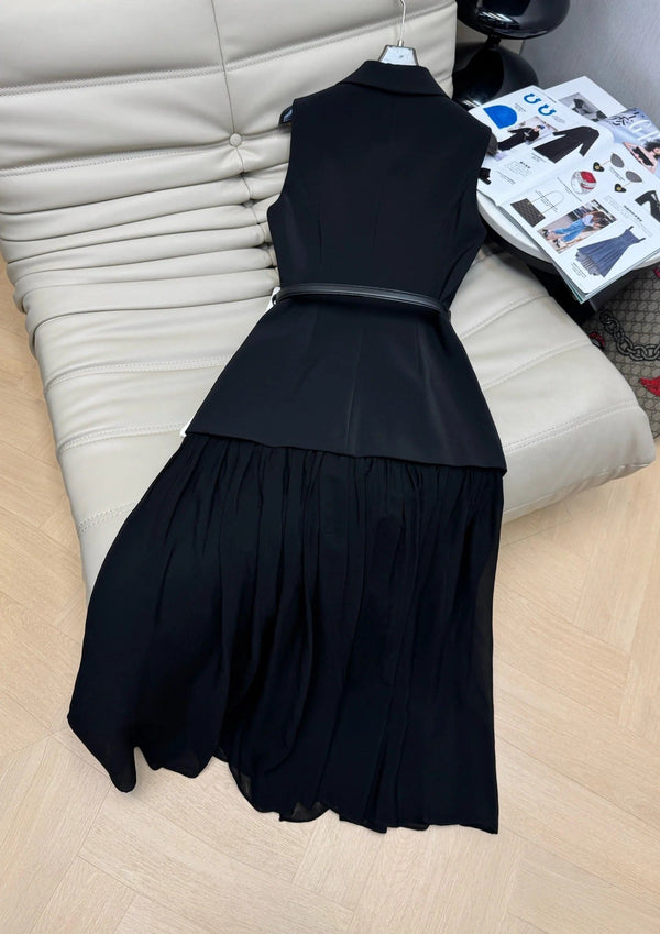 DIOR 25S TWO-PIECE V-NECK BLAZER DRESS 472