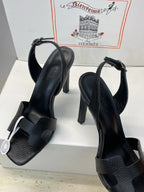 HM 26ss High Heel Sandals 105 Black Cowhide 607116