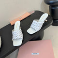 MIU 26ss Flat Sandals 50 White Sheepskin 627351