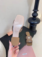 MIU 26ss Sandals Brown Sheepskin 627360