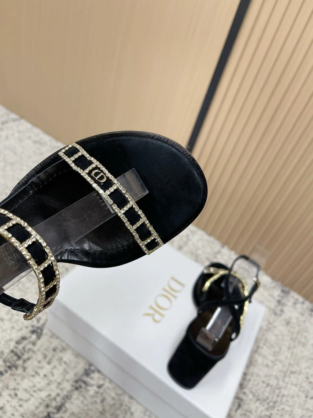 CD 26s High Heel Sandals 80   Leather 643496