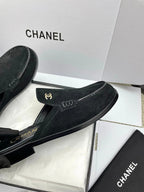 CC 26s Double C Mule Black Suede 645302