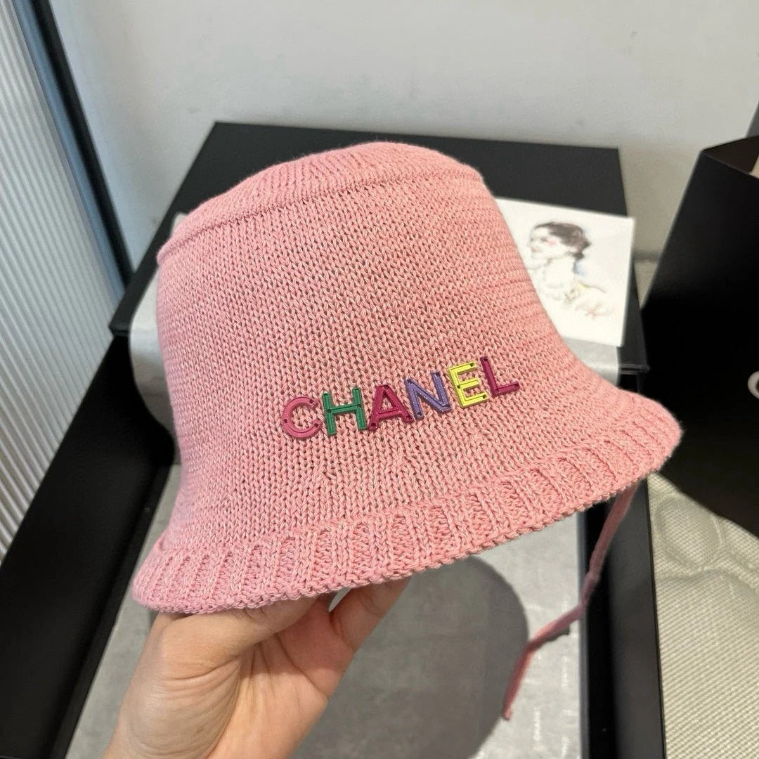 WOVEN BUCKET HAT PINK 674000