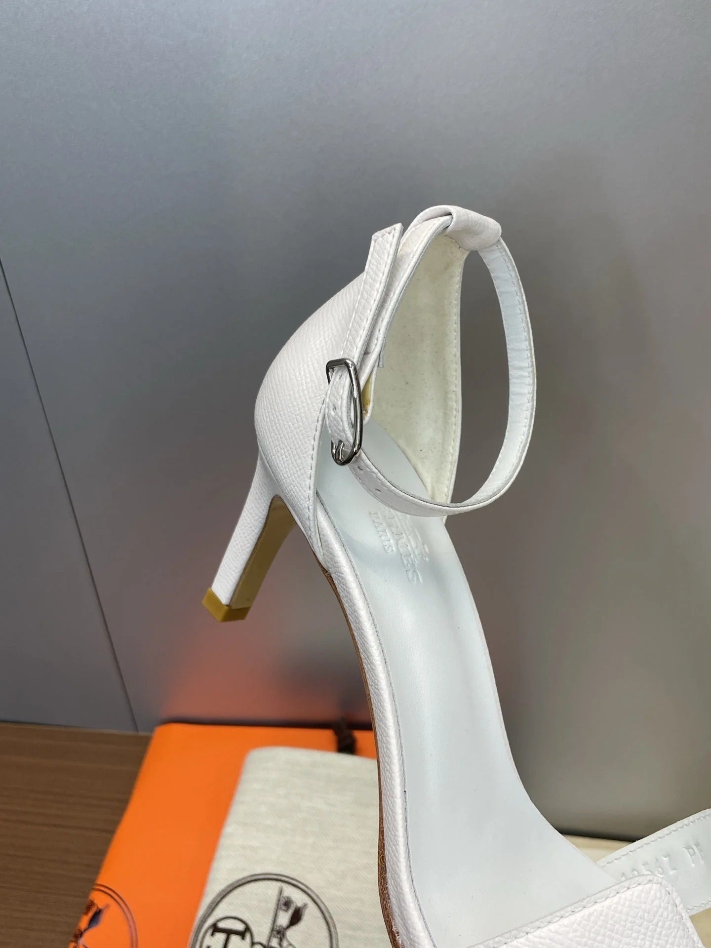 HM 26ss High Heel Sandals 70 White Cowhide 607121