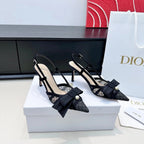 CD 26 Slingback 85 Black Mesh Leather 622212