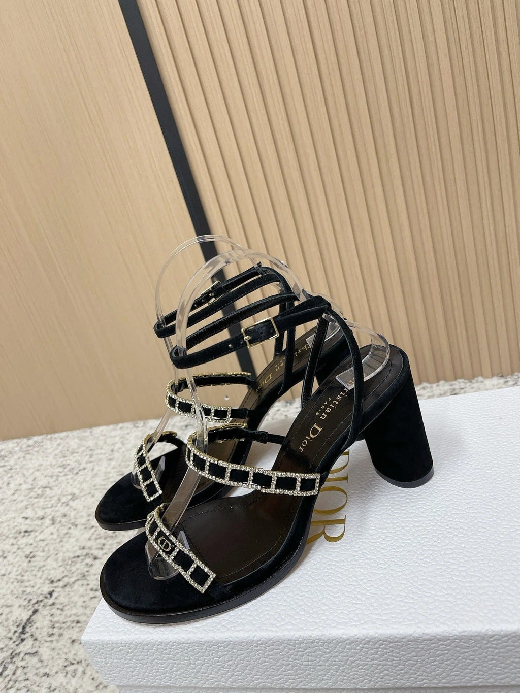 CD 26s High Heel Sandals 80   Leather 643496